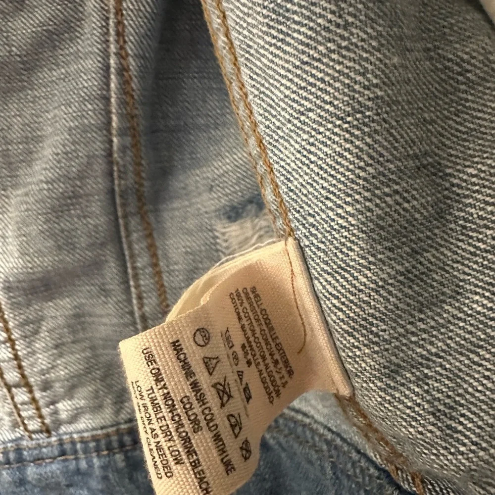 Denim Military Style Jacket - Picture 4 of 5